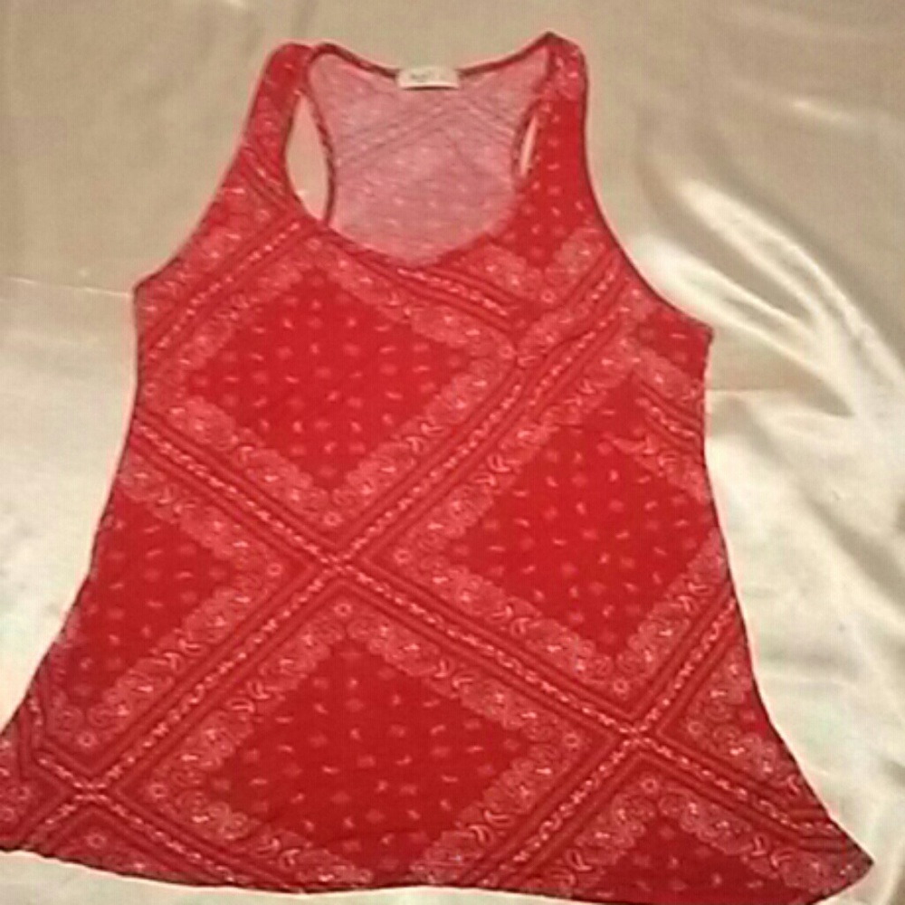 Racer back tank with front pocket